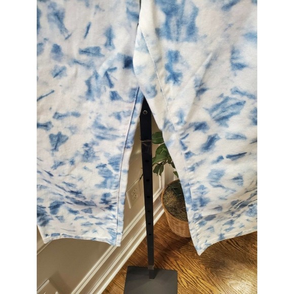 Chaps Denim Women's White & Blue Cotton Mid Rise Slimming Fit Jeans Pant Size 10 - Picture 4 of 9